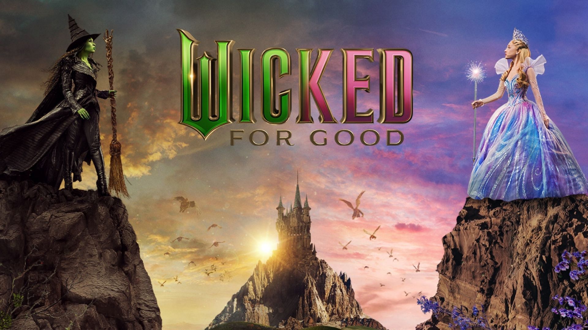 L'affiche de Wicked: pour de bon (image via Universal Pictures)