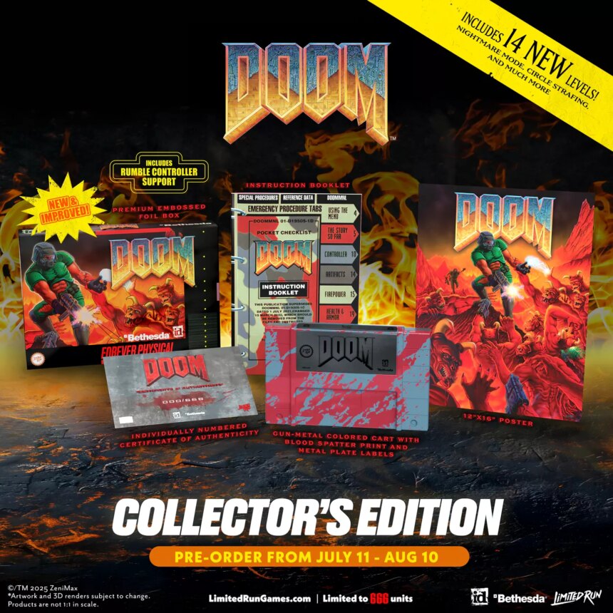 Doom revient sur la SNES en version physique grâce à Limited Run Games