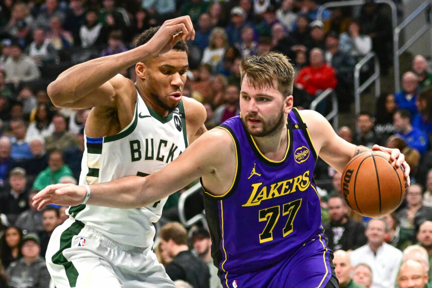 Les Lakers ont mesuré l’intersaison 2025 peuvent ouvrir la voie à Bombshell Giannis Antetokounmpo-Luka Doncic Tandem