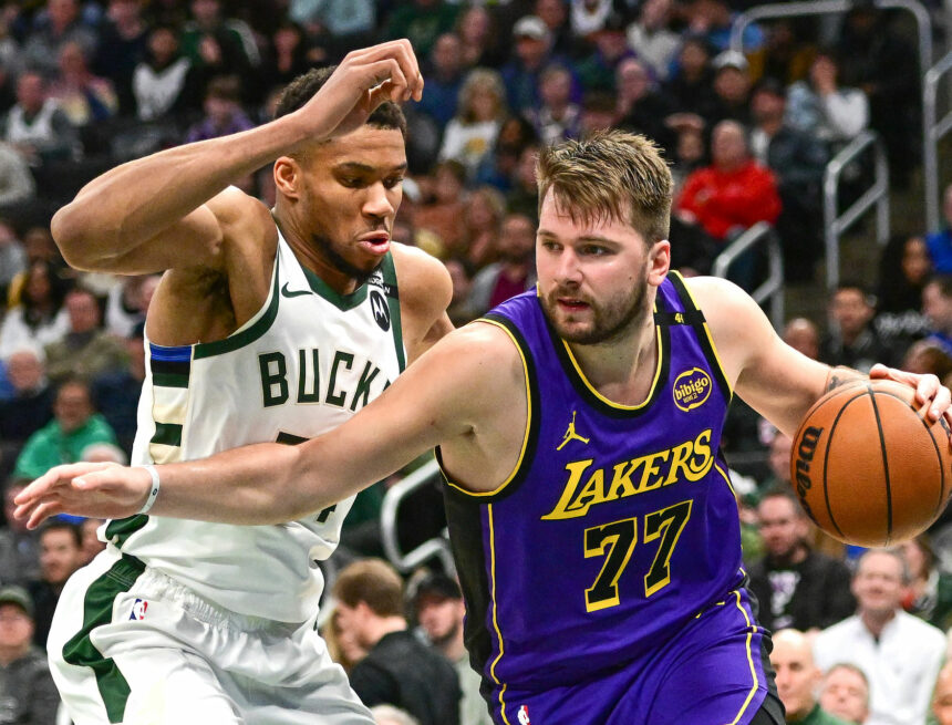 Les Lakers ont mesuré l’intersaison 2025 peuvent ouvrir la voie à Bombshell Giannis Antetokounmpo-Luka Doncic Tandem