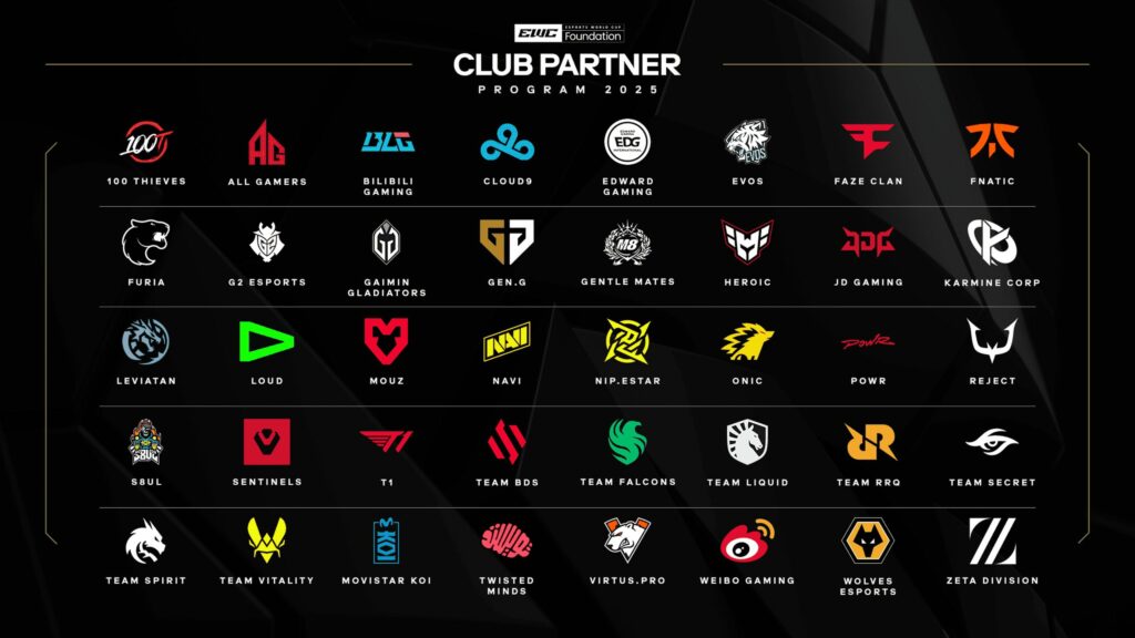club partenaire Esports World Cup 2025