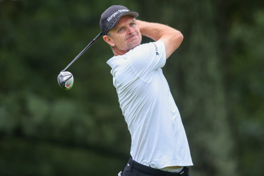 Justin a augmenté dans l’incrédulité après avoir manqué Eagle par la marge la plus basse au BMW PGA Championship