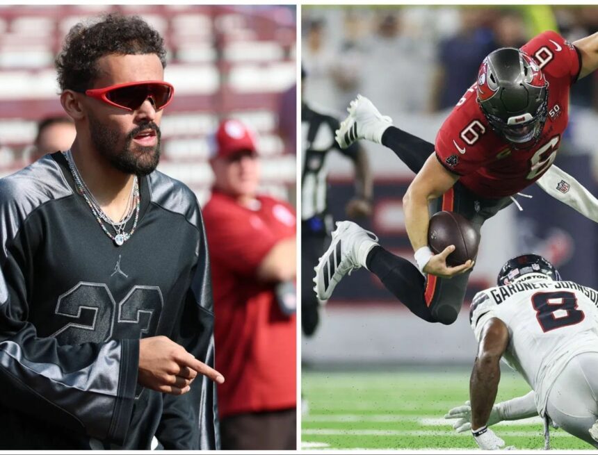 Trae Young laisse échapper une réaction de 3 mots alors que la querelle de Baker Mayfield avec la sécurité des Texans se réchauffe