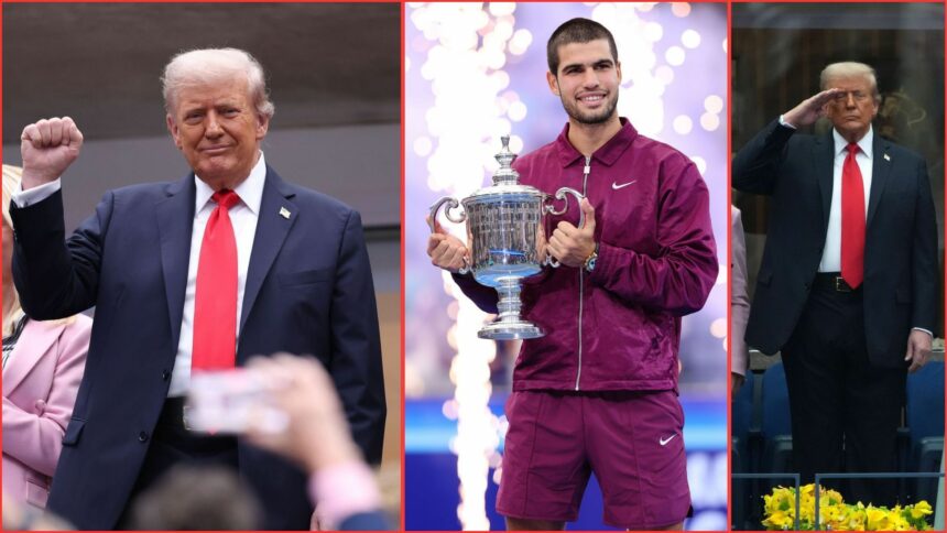 Tous les moments remarquables de la visite de Donald Trump Open Visit Ft. Loud Boos, le retard majeur et la réaction apathique du président à la victoire de Carlos Alcaraz