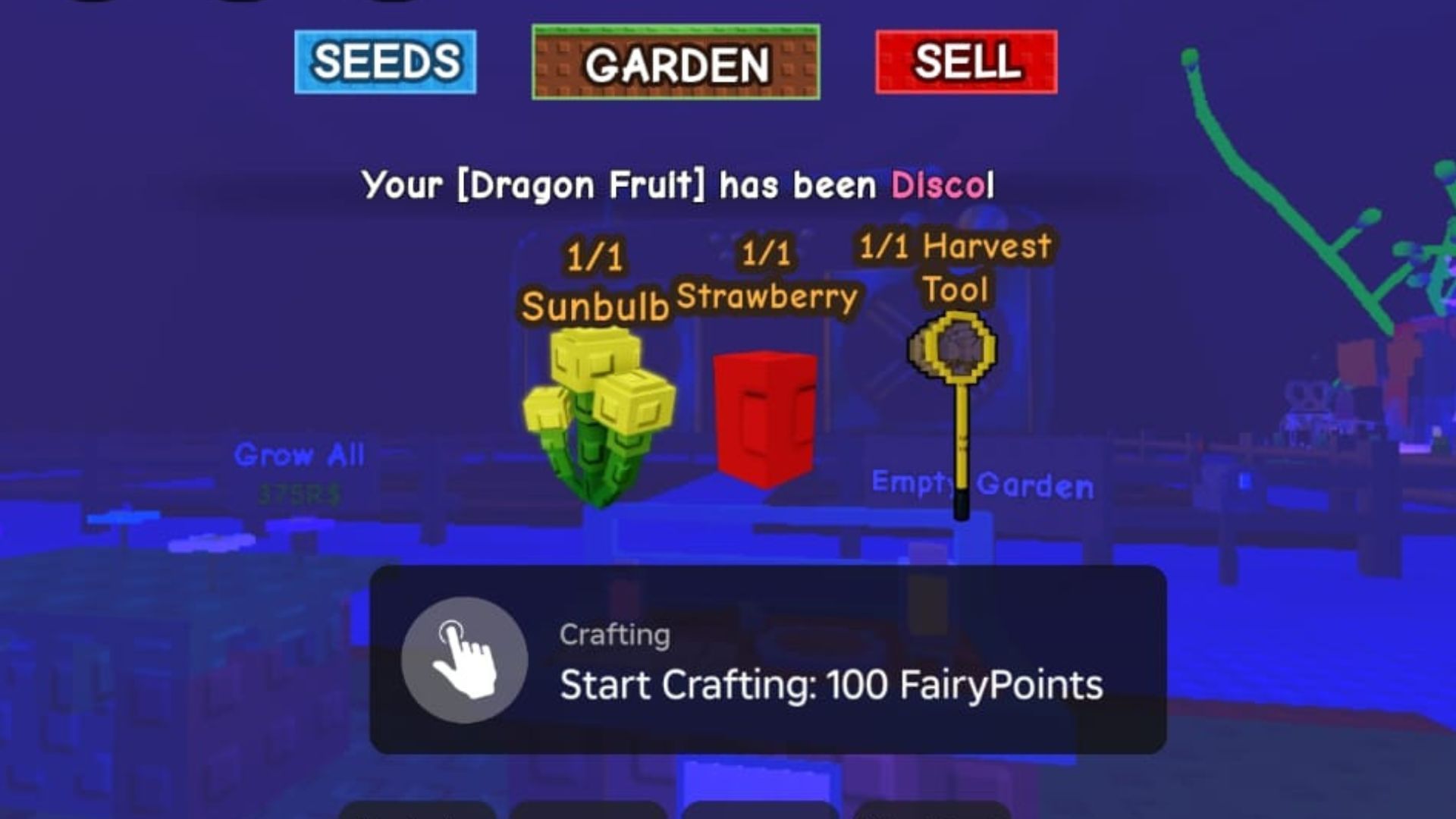 Exigences d'élaboration de Fairy Net (image via Roblox)