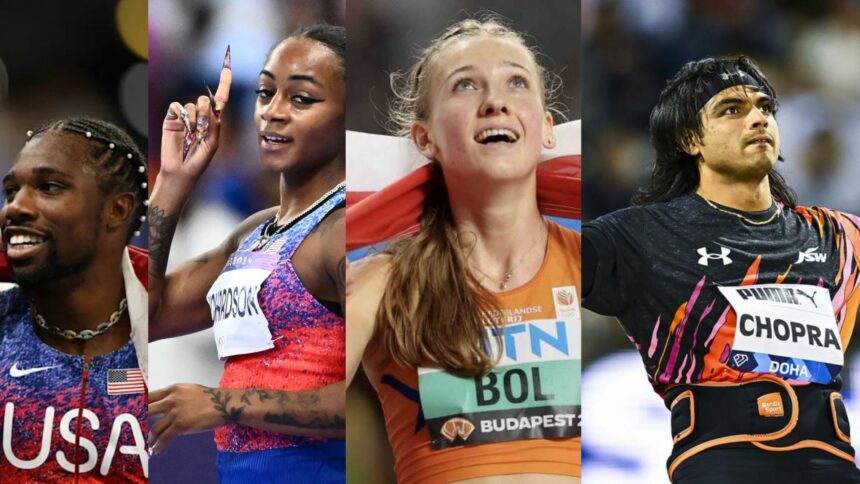 7 athlètes qui reviendront défendre leur titre Ft Noah Lyles, Sha’carri Richardson
